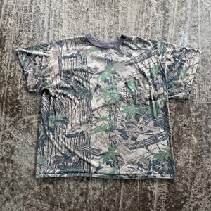 VINTAGE REALTREE CAMO SHIRT MENS XL 90S SINGLE STITCH HUNTING BROWN GREEN BLANK